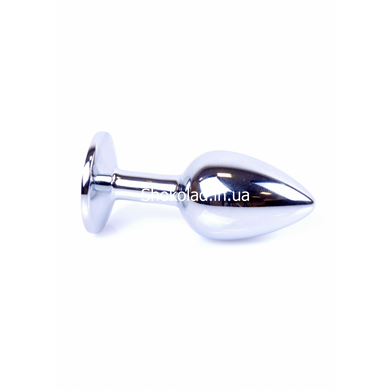 Анальна пробка з каменем Plug-Jewellery Silver PLUG-Green розмір S - картинка 3