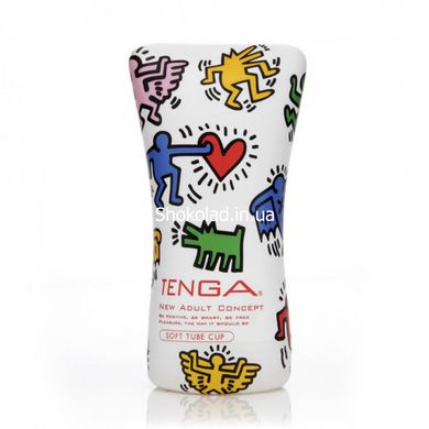 Мастурбатор Tenga Keith Haring Soft Tube Cup 15,5 x 6,9 см, Прозрачный - картинка 3
