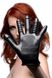 Текстурована рукавичка для стимуляції Master Series, чорна, One Size - зображення 1