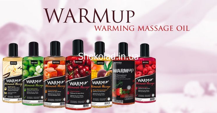 Разогревающее съедобное массажное масло WARMup Strawberry, 150 мл - картинка 11