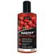 Розігріваюча їстівна масажна олія WARMup Strawberry, 150 мл - зображення 1