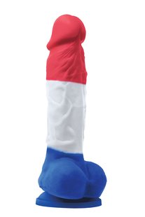 Фаллоимитатор силикон NS Novelties COLOURS PLEASURES TRICOLOR 5INCH DILDO - картинка 1