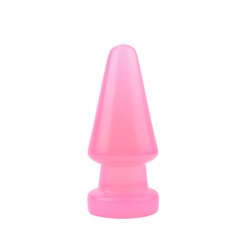 Большая анальная пробка Chisa Hi-Rubber Anal Delight Plug Pink - картинка 1