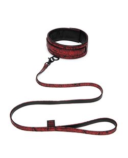 Нашийник та повідець Fifty Shades of Grey Sweet Anticipation Reversible Faux Leather Collar and Lead - картинка 1