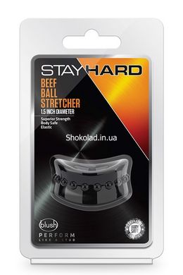 Ерекційна насадка Stay Hard Beef Ball Stretcher чорна, 5 см - картинка 3