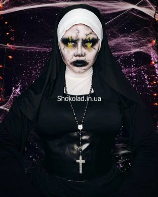 Головной убор сексуальной монахини Leg Avenue черный O\S - картинка 4