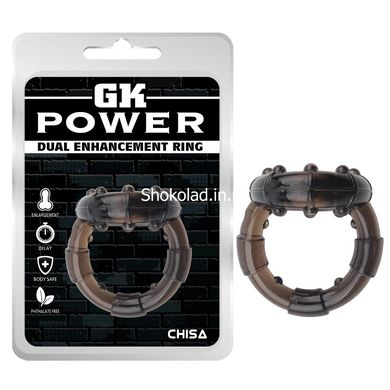 Эрекционное кольцо GK Power DUAL ENHANCEMENT RING Chisa - картинка 1