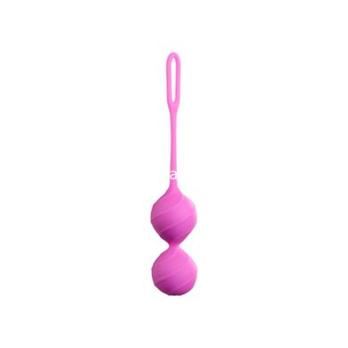 Вагінальні кульки рельєфні Honeybuns Pretty Violet Miss V, рожеві - картинка 2