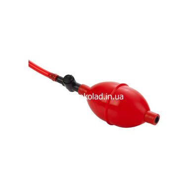 Анальна пробка із насосом-грушею Expandable Butt Plug, чорно-червона California Exotic - картинка 4