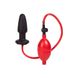 Анальная пробка с насосом-грушей Expandable Butt Plug, черно-красная California Exotic - изображение 1