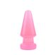 Велика анальна пробка Chisa Hi-Rubber Anal Delight Plug Pink 17*7 см - зображення 1