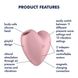 Кліторальний вібратор Серце Heart - Luftimpuls,рожевий - зображення 5