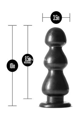 Велика анальна пробка JET FIERCE CARBON METALLIC BLACK, Черный - картинка 3