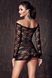 Мереживна міні сукня Bielizna-Lynette black chemise S (halka&string) - зображення 2