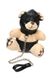 Брелок плюшевый медвежонок БДСМ в маске, 9 см х 9 см - изображение 1