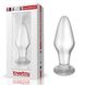 Стеклянная анальная пробка 4,3" Lovetoy Glass Romance Clear - изображение 1