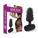 F61500 анальна пробка Love in the Pocket Love Plug Vibrating Butt Plug, Черный - зображення 1