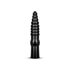 Великий фалоімітатор із рельєфом All Black AB20 чорний, 34 см - картинка 1