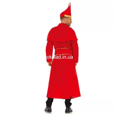 Костюм Кардинал чоловічий Leg Avenue Costume Cardinal Red ML - картинка 3