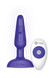 Анальна пробка з вібрацією та пультом, три мотори B-Vibe - Trio, фіолетова - зображення 1