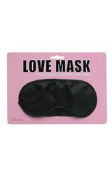 Маска на глаза Love mask, Black - картинка 1