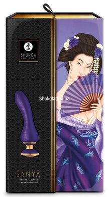 Вибратор Shunga Sanya с ручкой и подсветкой, фиолетовый, 18.5 см х 3.8 см - картинка 6