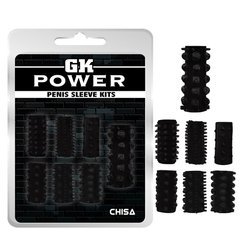 Набор насадок Chisa GK Power Penis Sleeve Kits Black - картинка 1