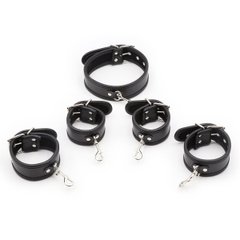 Система фіксації DS Fetish Collar with restraints black - картинка 1