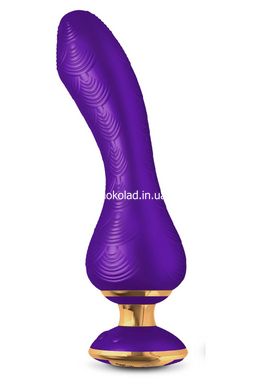 Вибратор Shunga Sanya с ручкой и подсветкой, фиолетовый, 18.5 см х 3.8 см - картинка 1