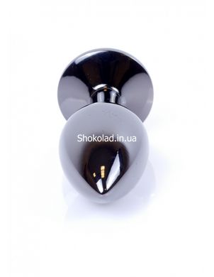 Анальная пробка с камнем Plug-Jewellery Dark Silver PLUG- Pink размер S - картинка 4