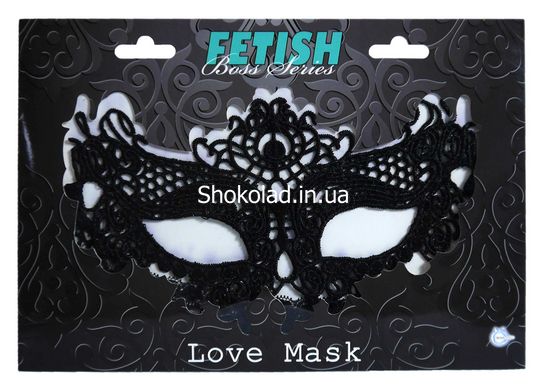 Венеціанська Маска чорна Love Mask - Boss Series Fetish - картинка 3