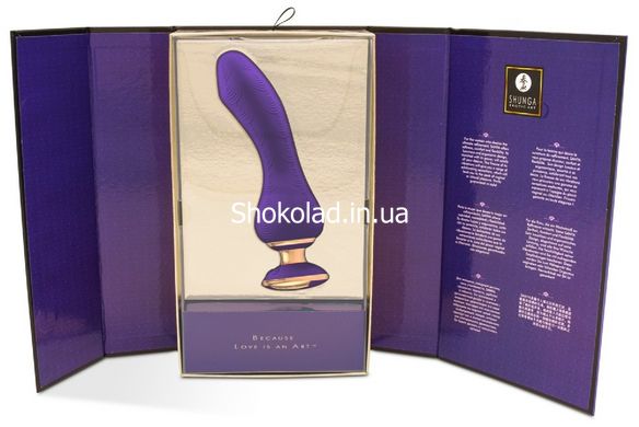 Вибратор Shunga Sanya с ручкой и подсветкой, фиолетовый, 18.5 см х 3.8 см - картинка 5