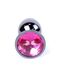 Анальна пробка з каменем Plug-Jewellery Dark Silver PLUG-Pink розмір S - зображення 3