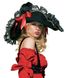 Шляпа пирата женская Swashbuckler Pirate Hat от Leg Avenue, черная - изображение 5