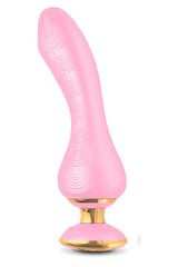 Вібратор Shunga Sanya з ручкою та підсвічуванням, ніжно-рожевий, 18.5 см х 3.8 см - картинка 1