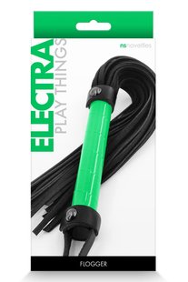 Флоггер NS Novelties ELECTRA FLOGGER GREEN - картинка 1