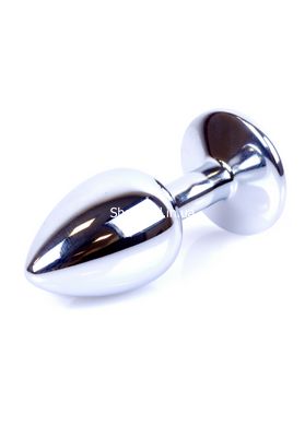 Анальна пробка з каменем Plug-Jewellery Silver PLUG- Clear розмір S - картинка 3