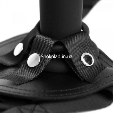 Страпон нереалистичный на трусиках Chisa R.G.B Sex Harness, с кольцевым крепление, черный - картинка 2