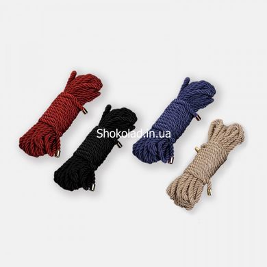 Мотузка для бондажу UPKO Restraint Bondage Rope, чорна, 10 м - картинка 2