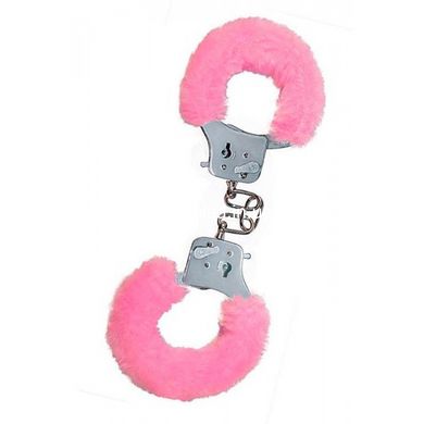 Наручники рожеві з хутром Toy Joy Furry fan cuffs - картинка 4