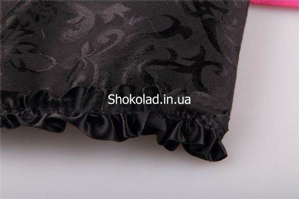 Корсет з квітковим принтом Star Night Corset Top з гачками та шнурівкою, чорний, XS (без коробки) - картинка 8