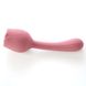 Вибратор в форме тюльпана с вакуумной стимуляцикй Sweet Em Velvet Lure Розовый - изображение 4