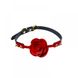 Кляп троянда із силікону та італійської шкіри Rose Ball Gag UPKO - зображення 2