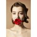 Кляп троянда із силікону та італійської шкіри Rose Ball Gag UPKO - зображення 4