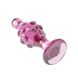 Стеклянная Анальная пробка 4.5 " Glass Romance Dildo Pink - изображение 3