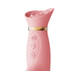 Вібратор з ротацією і вакуумною стимуляцією ZALO ROSE Rabbit PINK, Рожевий - зображення 8