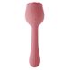 Вибратор в форме тюльпана с вакуумной стимуляцикй Sweet Em Velvet Lure Розовый - изображение 2
