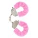 Наручники рожеві з хутром Toy Joy Furry fan cuffs - зображення 5
