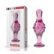 Стеклянная Анальная пробка 4.5 " Glass Romance Dildo Pink - изображение 1