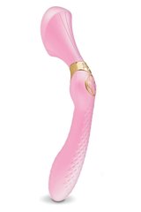 Вибратор нереалистичный рельефный Shunga Zoa розовый, 26.5 х 3.8 см - картинка 1